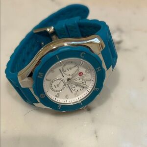 Michele Blue Jelly Watch